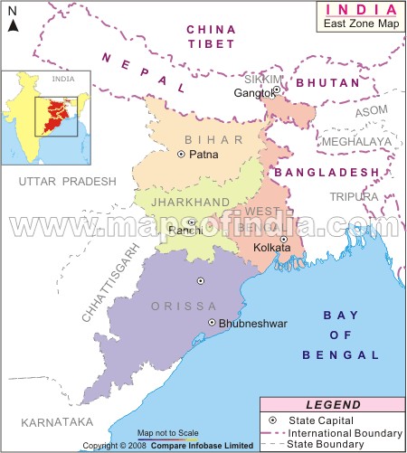 Map of Central Zone States