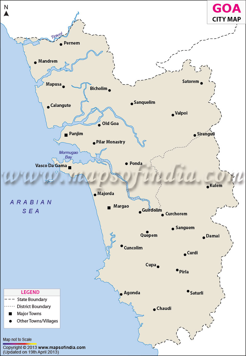 Cities in Goa