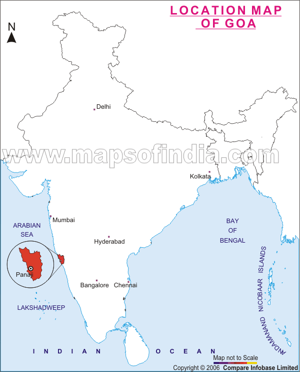 Goa Location Map