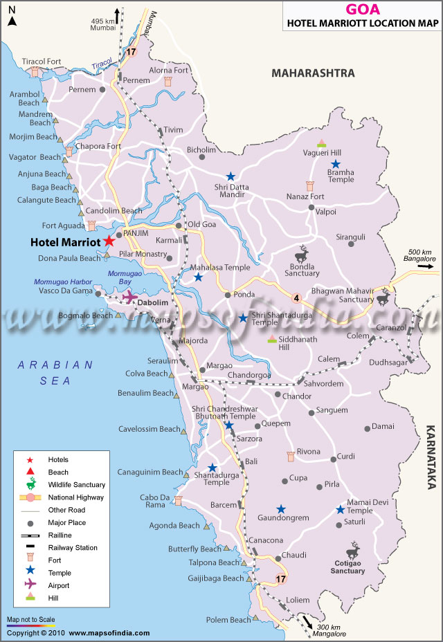 Hotel Marriott location Map