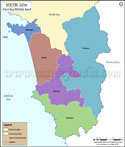 South Goa Tehsil Map