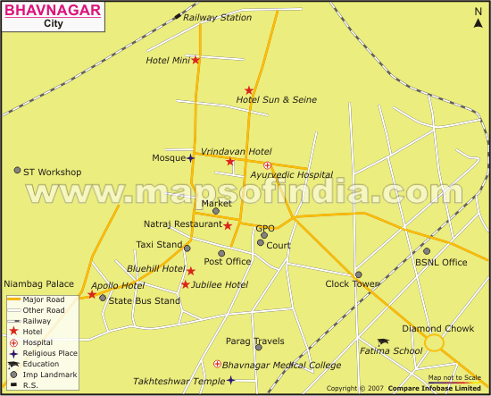 Bhavbnagar Map