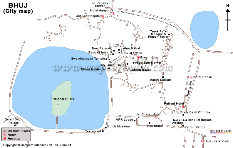 Bhuj City Map