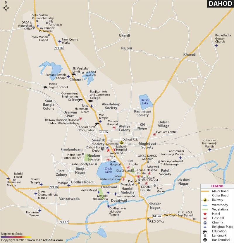 Dahod City Map
