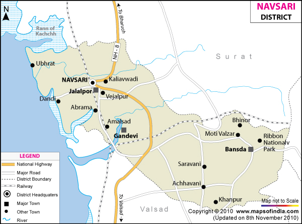 District Map of Navsari