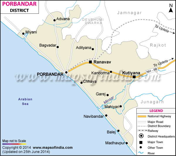 District Map of Porbander