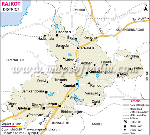 District Map of Rajkot