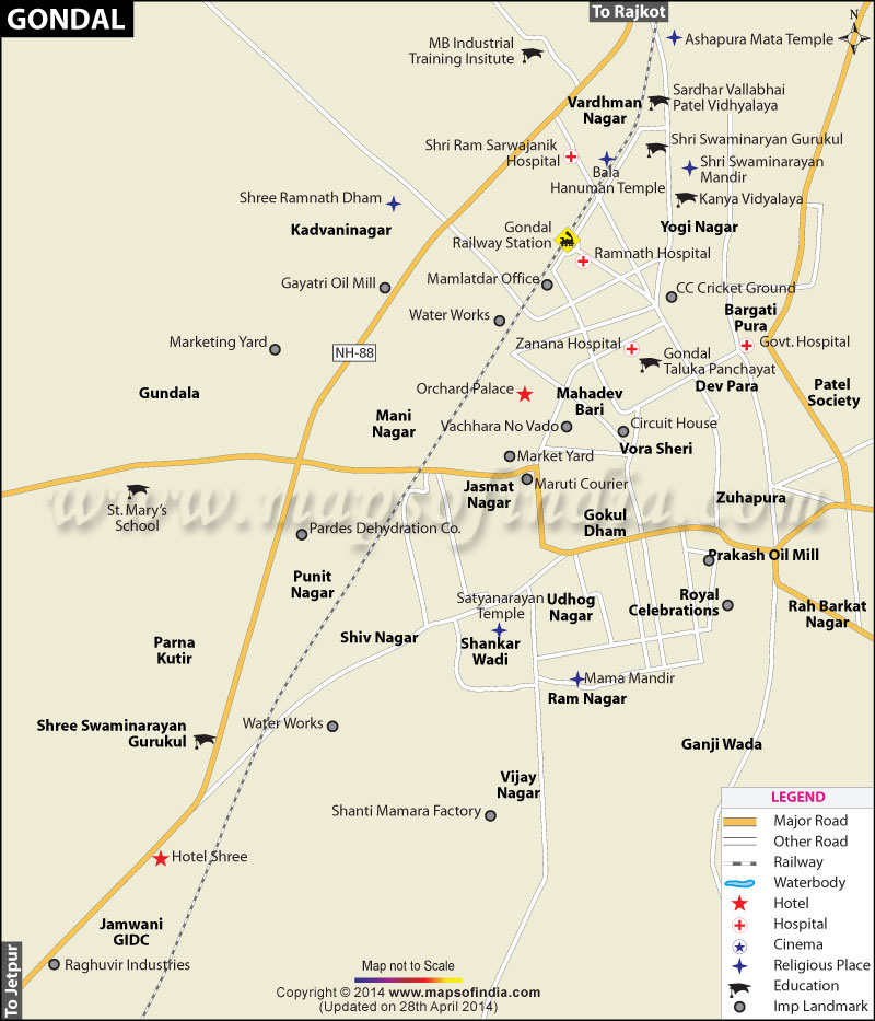Gondal City Map