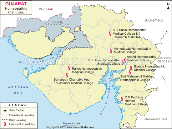 Homeopathic Institutes Map