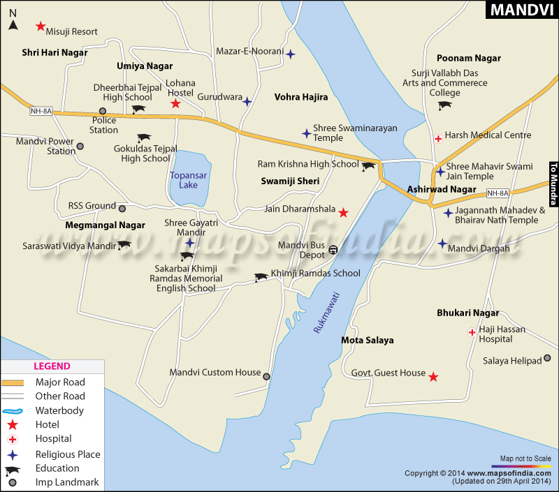 Mandvi City Map