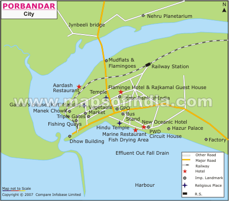City Map of Porbandar