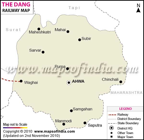 Dangs Railway Map