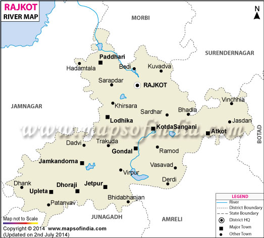 Rajkot River Map