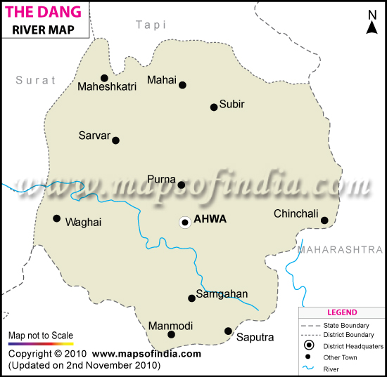 Dangs River Map
