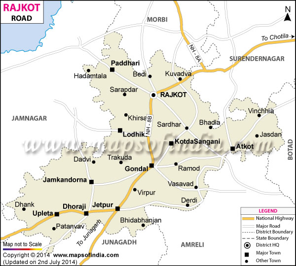 Rajkot Road Map