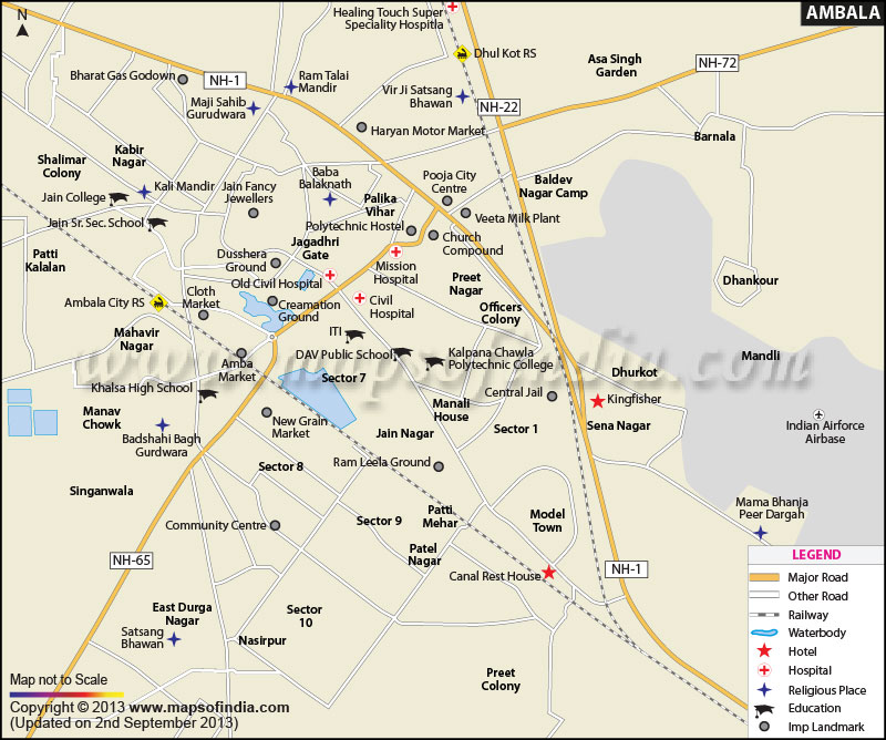 ambala map