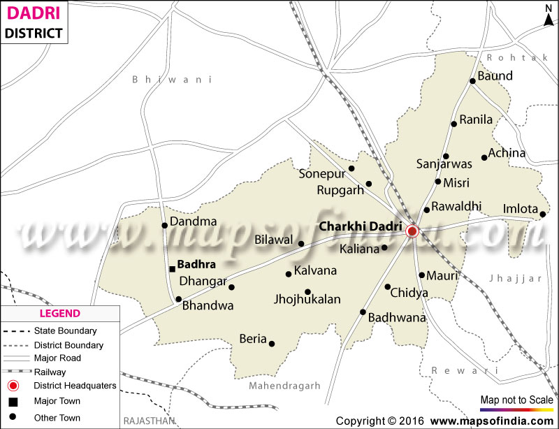 District Map of Charkhi Dadri