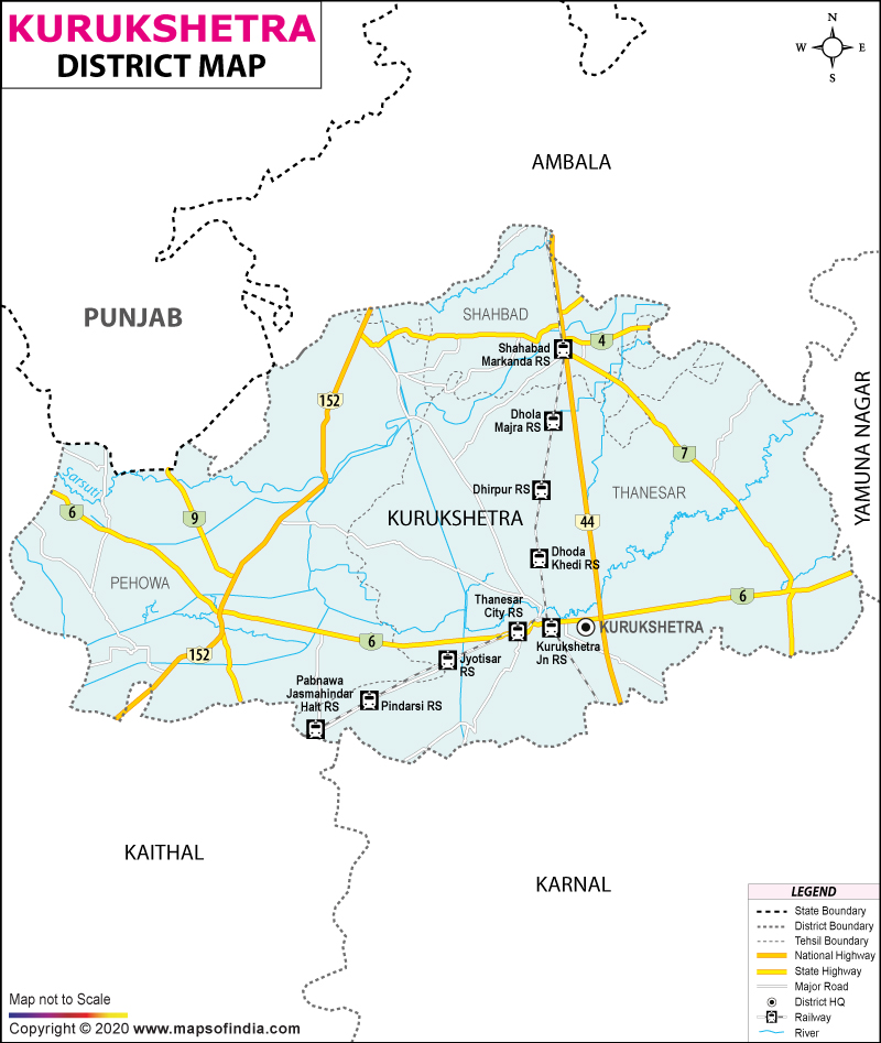 Kurukshetra District Map