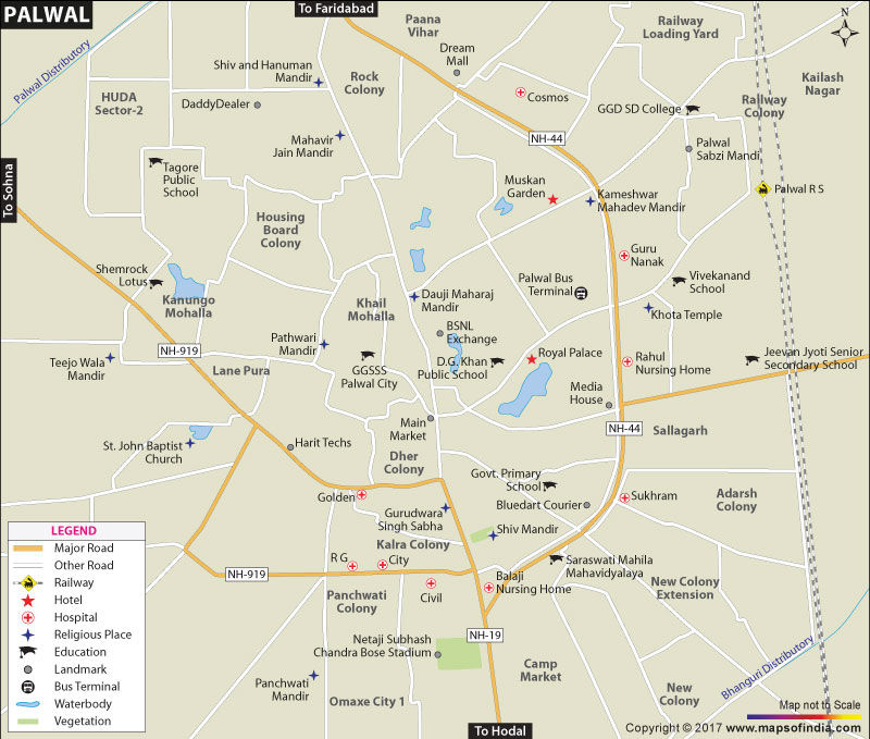 Palwal City Map