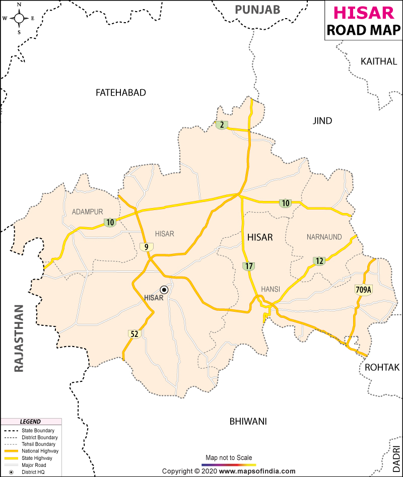 Hisar Road Map