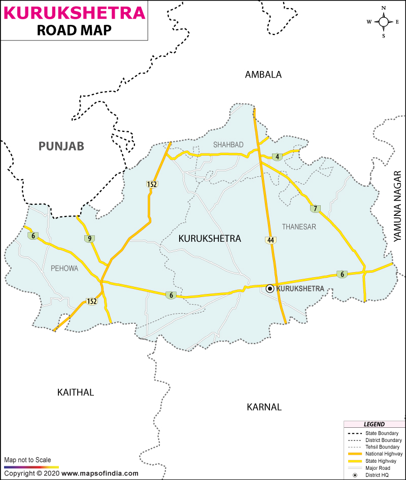 Kurukshetra Road Map
