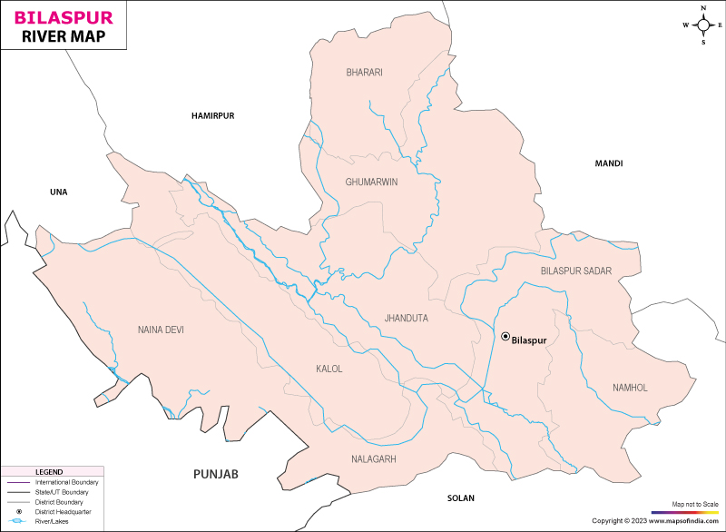 Bilaspur River Map
