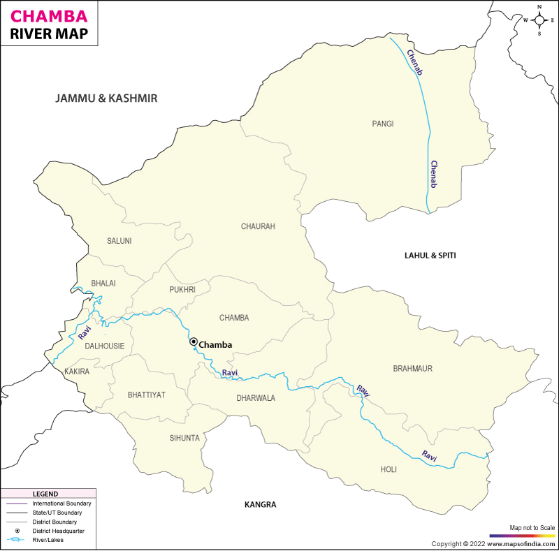 Chamba River Map