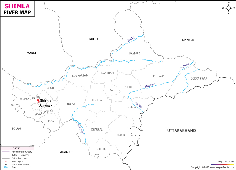 Shimla River Map