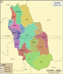 Mandi Tehsils Map