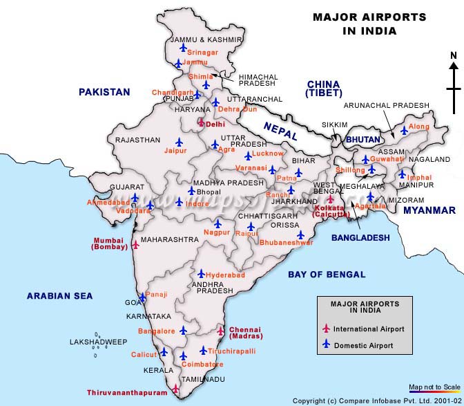 Major Airports In India