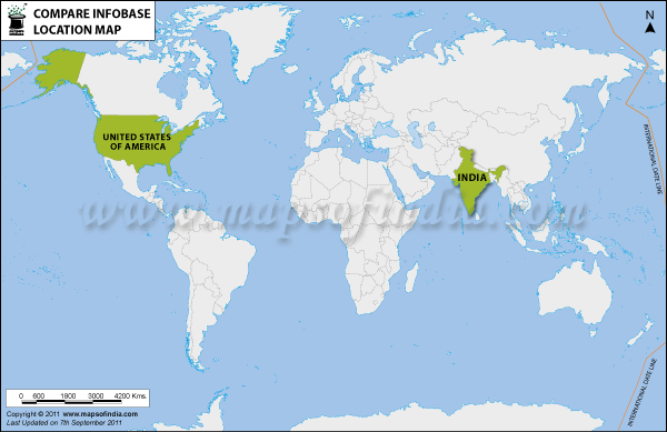 Compare Infobase office Location Map