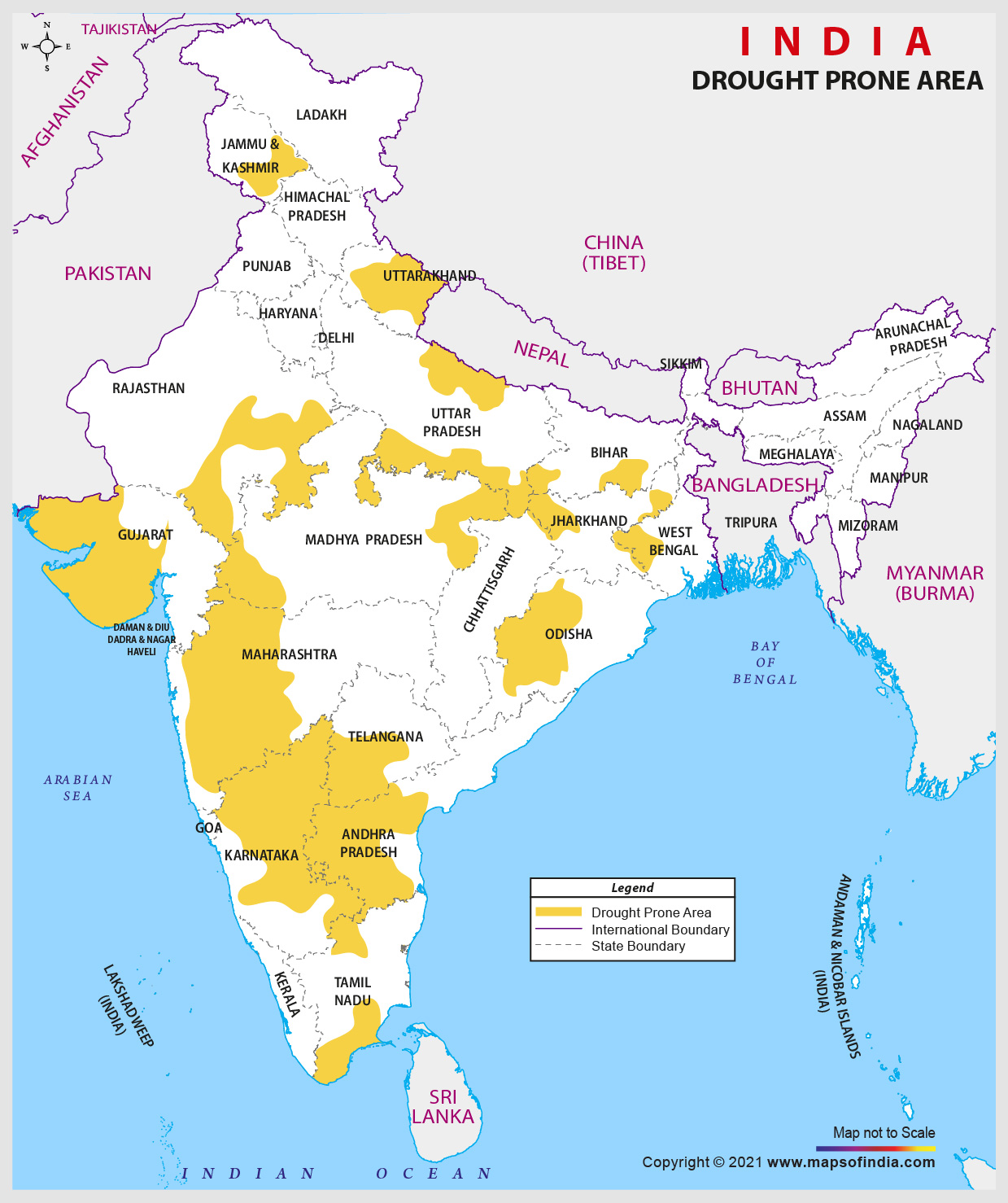 Drought Prone Areas In India