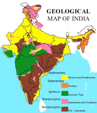 Geographical Map of India
