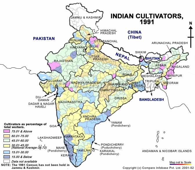 Indian Cultivators Map