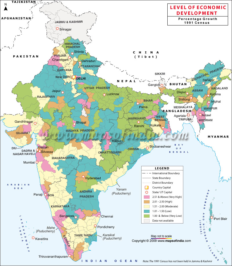 Level of Economic Development Map