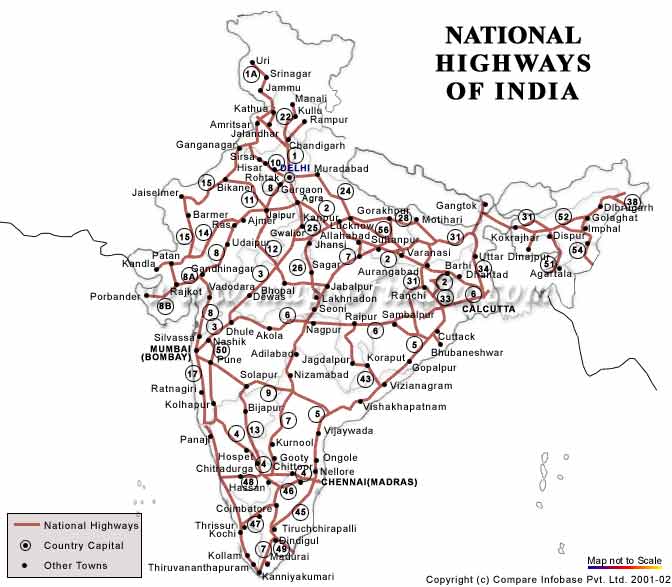 India FourLane Highway Network Map SkyscraperCity Forum