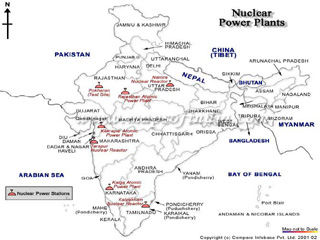 Major Nuclear Power Plants in India