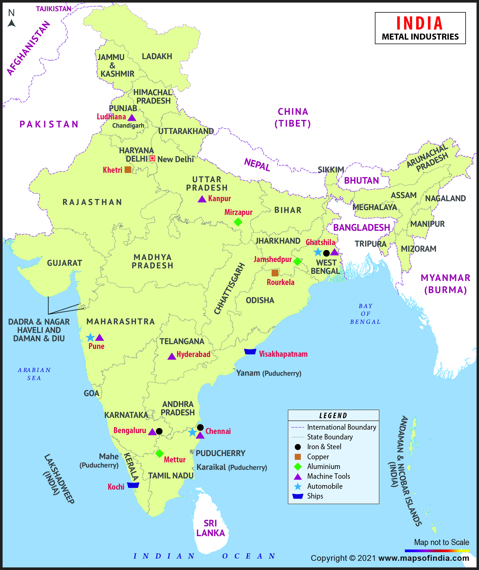 Industrial Map Of India GOOGLESAGY