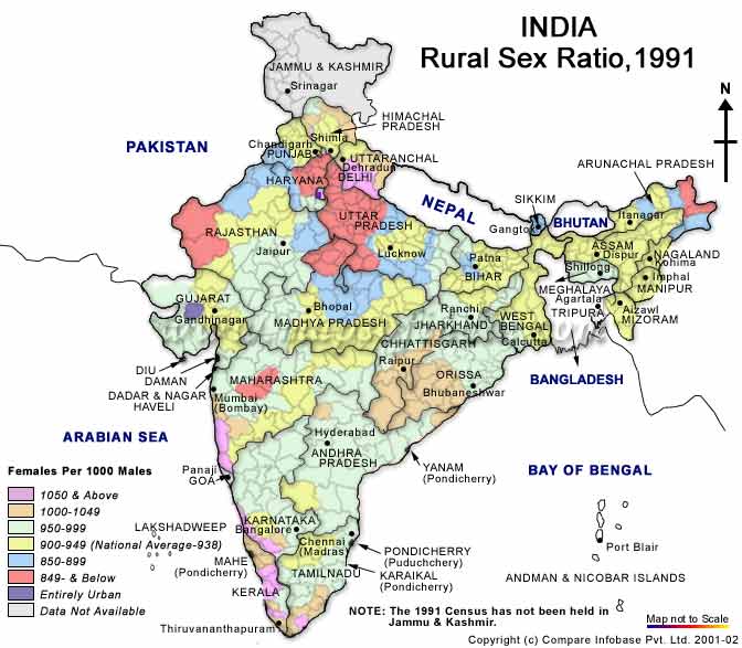 Rural Sex Ratio Map