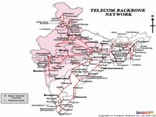 Telecom Backbone Network Map