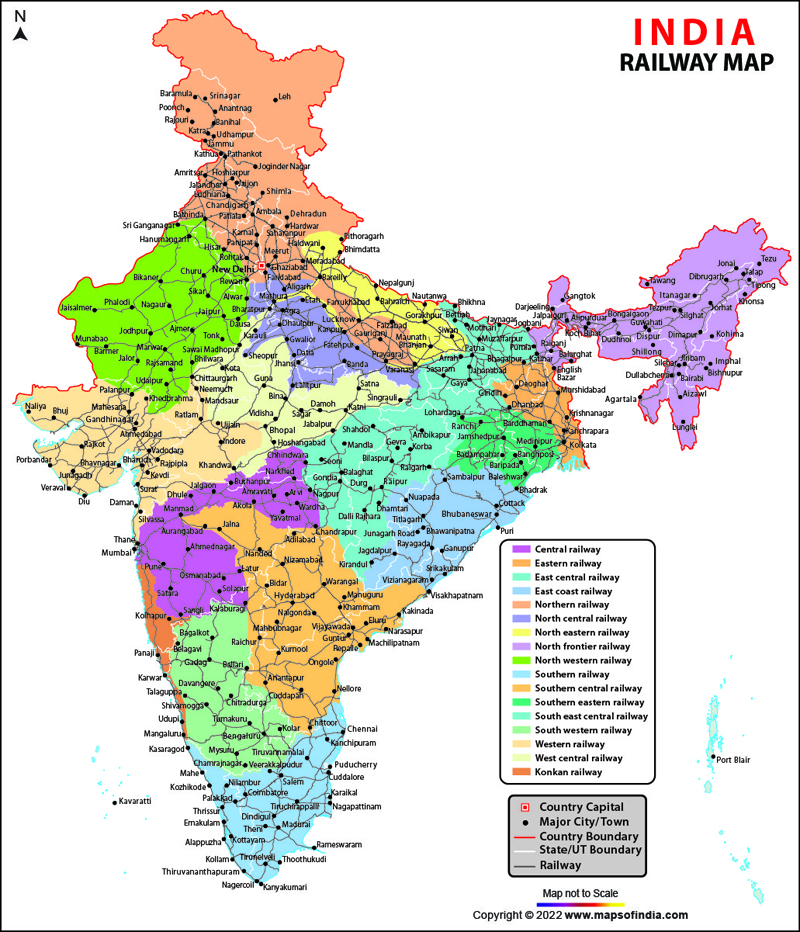 detailed india map