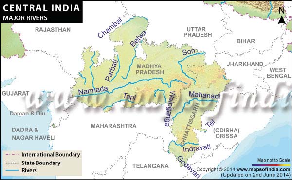River Network of Central India