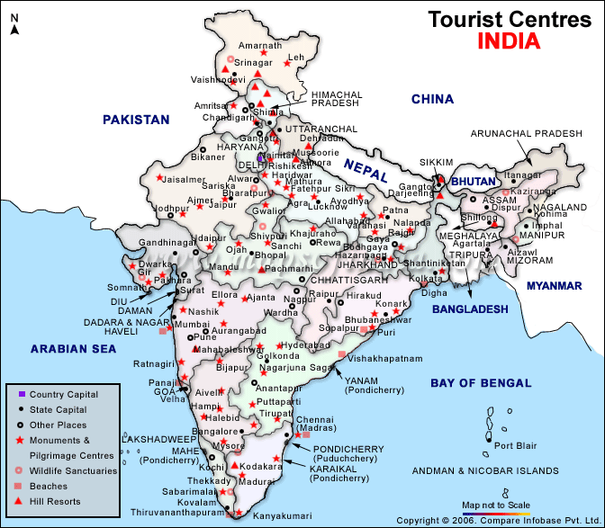 Tourist Centres India