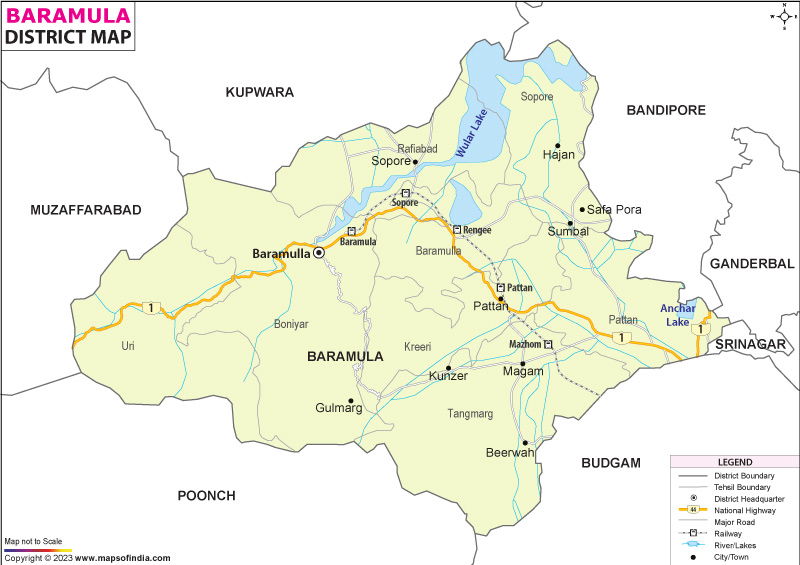District Map of Baramulla