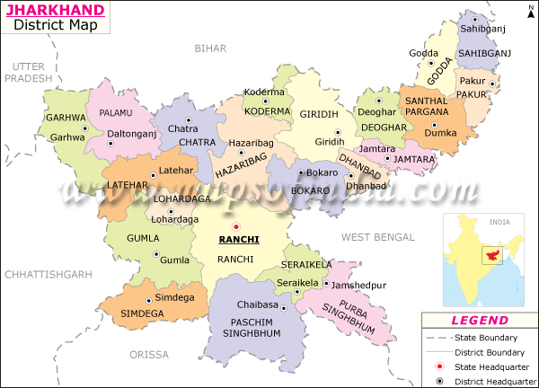 Jharkhand Map