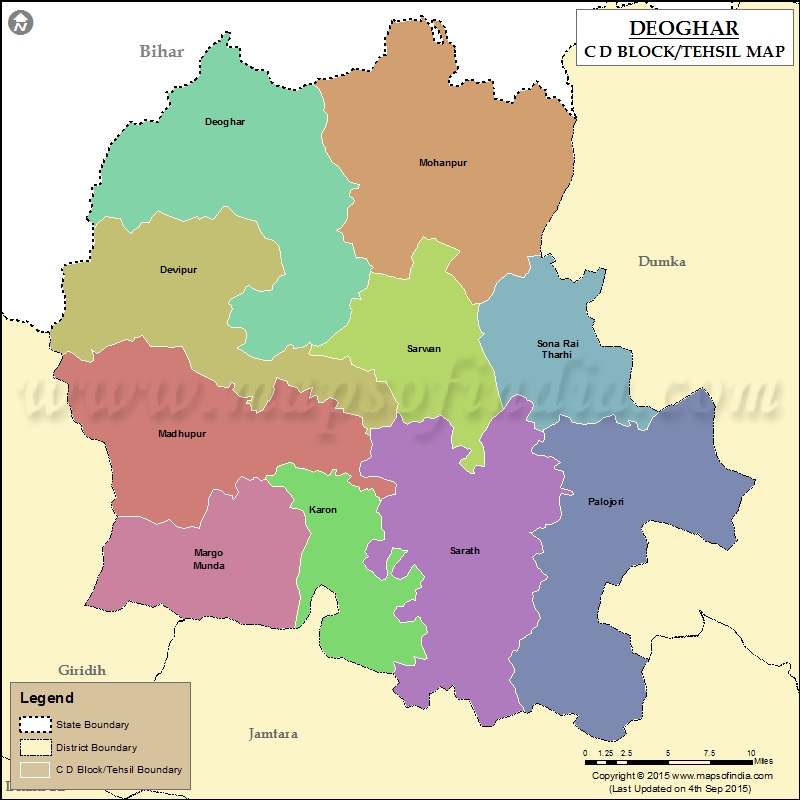 Tehsil Map of Deogarh