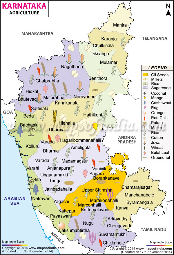 Karnataka Agriculture Map