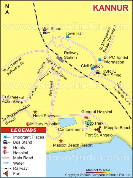 Travel Map Of Kannur