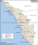 Kerala Rail Network Map 