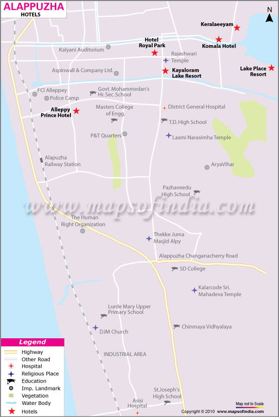 Hotels in Alappuzha 